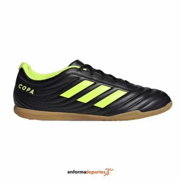 ZAPATILLA HOMBRE FUTBOL SALA ADIDAS COPA 19.4 | CBLACK/SYELLO/CBLACK