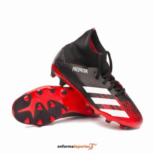 ▷ BOTAS FUTBOL JUNIOR ADIDAS PREDATOR 20.3 MG | CBLACK/FTWWHT/ACTRED |  Enforma Deportes