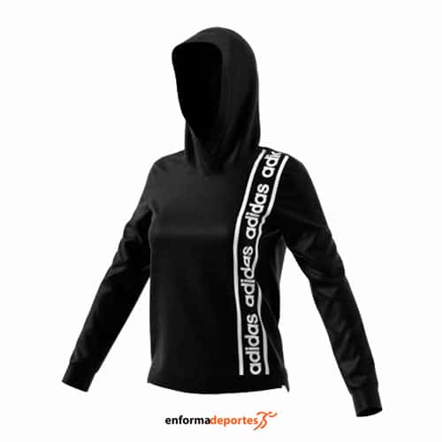 ▷ SUDADERA MUJER ADIDAS C90 OH | BLACK/WHITE | Enforma Deportes