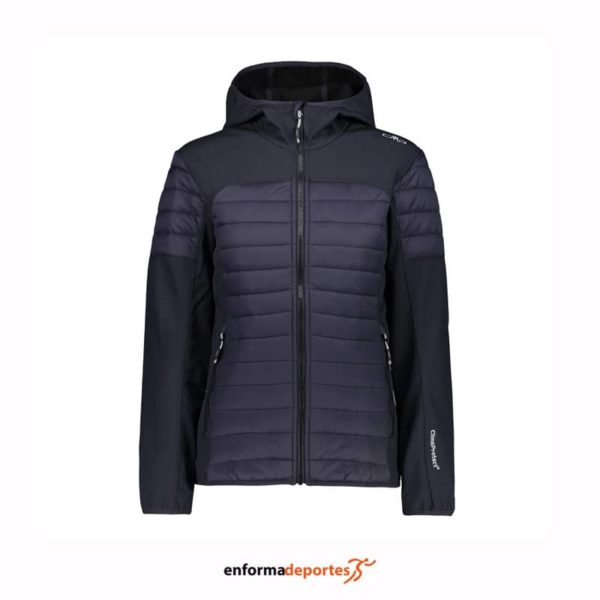 PLUMAS MUJER CAMPAGNOLO ZIP HOOD | ANTRACITE