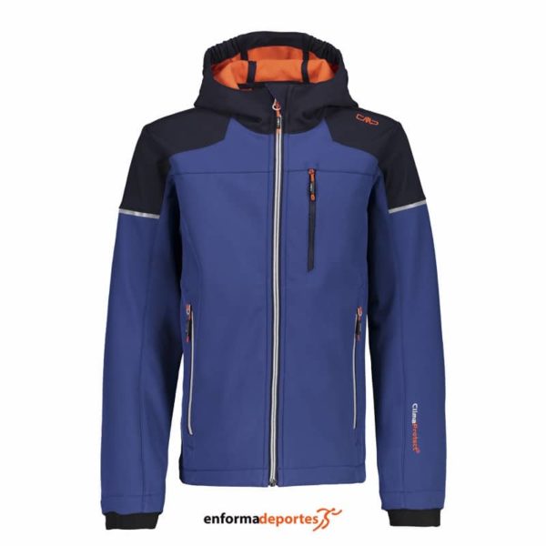 SOFTSHELL JUNIOR CAMPAGNOLO FIX HOOD | MARINE