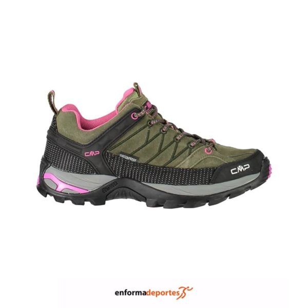 ZAPATO MUJER CAMPAGNOLO RIGEL LOW | OLIVE-HOT PINK