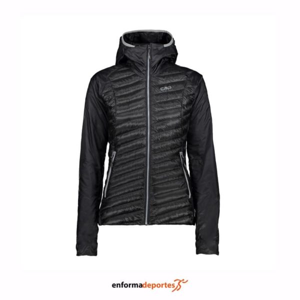 PLUMAS MUJER CAMPAGNOLO ZIP HOOD | NERO