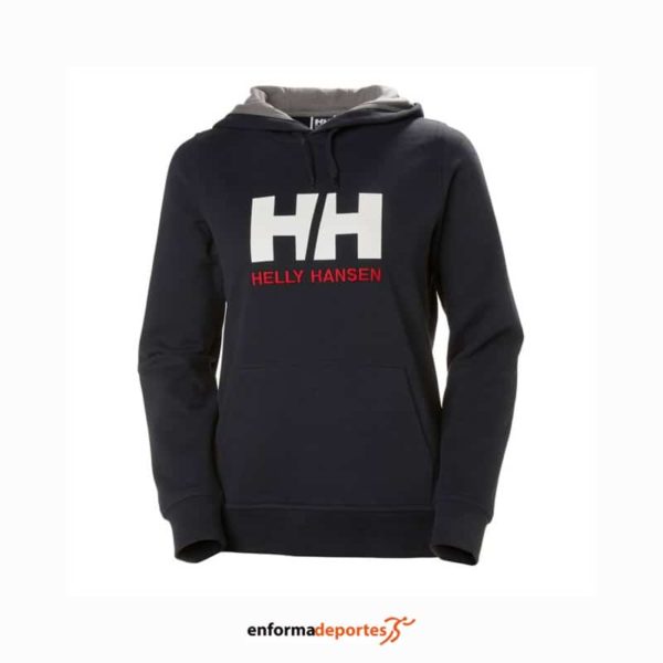 SUDADERA MUJER HH LOGO HOODIE | NAVY