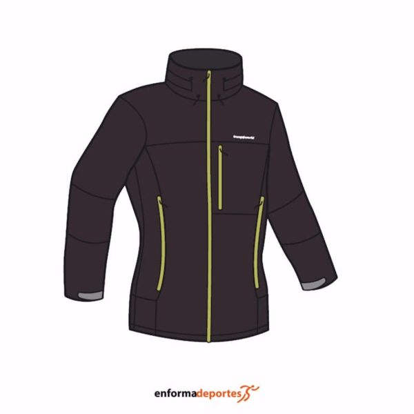 CHAQUETA MUJER TRANGO TUBA INNERPLUS | NEGRO