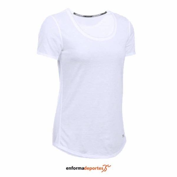 CAMISETA MUJER UNDER ARMOUR THREADBORNE STREAKER | WHITE / WHITE / REFLECTIV