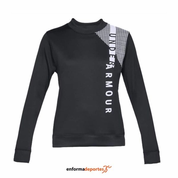 SUDADERA MUJER UNDER ARMOUR CREW | BLACK