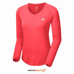 Camiseta mujer Dare2b Discern | FIERY CORAL