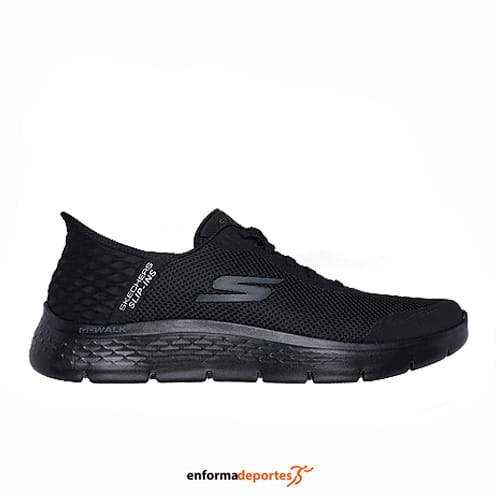 Zapatilla Hombre Skechers Go Walk Flex - Hands | BLACK TEXTILE/SYNTHETIC