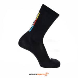 Calcetines Unisex Salomon Pulse Race Flag Crew | BLACK/BRIGHT RED/LEMON
