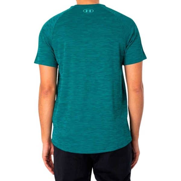 CAMISETA HOMBRE UNDER ARMOUR TECH TEXTURED SS | HYDRO TEAL/RADIAL TURQUOI - Imagen 2