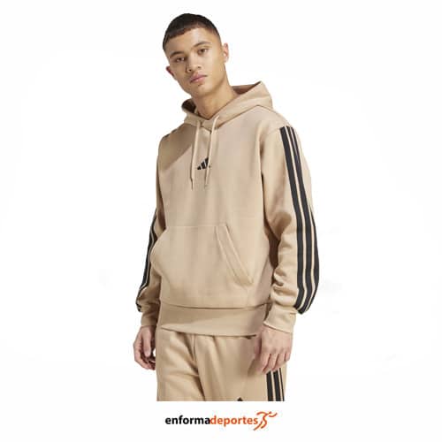 Sudadera hombre Adidas 3 Stripes Fleece Hoodie