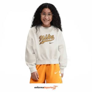 Sudadera junior Nike Cropped Fleece Crew