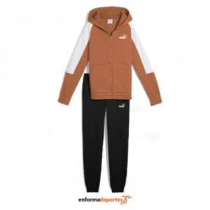Chándal junior Puma Ess Block Hooded