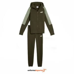 Chándal junior Puma Ess Block Hooded
