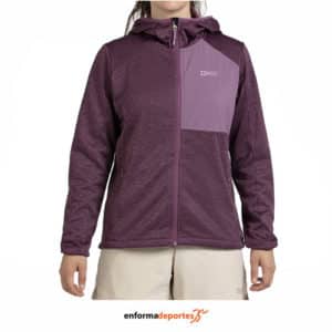 Sudadera mujer +8000 Usaim | PURPURA TEJ BICOLOR