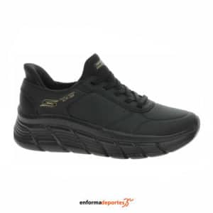 Zapatillas Mujer Skechers Bobs B Flex Hi-Wordkday | BLACK PU