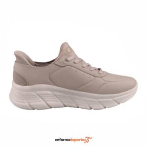 Zapatillas Mujer Skechers Bobs B Flex Hi-Wordkday | TAUPE PU