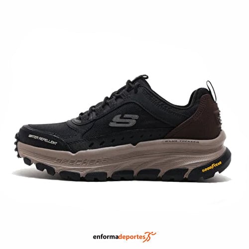 Zapatillas Hombre Skechers D´Lux Trekker | BLACK LEATHER/MESH/SYNTHE - Imagen 2