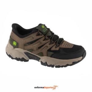 Zapatillas Hombre Skechers Terraform-Pierce | BROWN LEATHER/SYNTHETIC/T