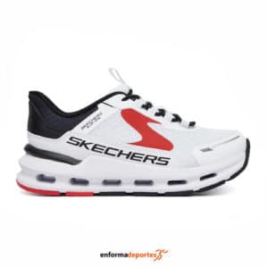 Zapatillas Junior Skechers Glide-Step Plus-Vista-Lane | WHITE SYNTHETIC / TEXTILE
